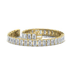 Load image into Gallery viewer, 17 Ct Emerald Cut Tennis Bracelet Basket Set
