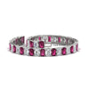 Load image into Gallery viewer, 17-ct-emerald-cut-tennis-diamond-bracelet-basket-set-with-pink-sapphire-in-white-gold-FDBRC10449EMGSADRPIANGLE4-17.00CT-NL-WG.jpg