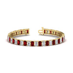 Load image into Gallery viewer, 17 Ct Emerald Cut Tennis Bracelet Basket Set
