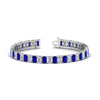 Load image into Gallery viewer, 17-ct-emerald-cut-tennis-diamond-bracelet-basket-set-with-sapphire-in-white-gold-FDBRC10449EMGSABL-17.00CT-NL-WG.jpg