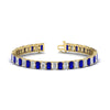 Load image into Gallery viewer, 17-ct-emerald-cut-tennis-diamond-bracelet-basket-set-with-sapphire-in-yellow-gold-FDBRC10449EMGSABL-17.00CT-NL-YG.jpg