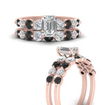 Load image into Gallery viewer, Graduated Common Prong Engagement Ring Set