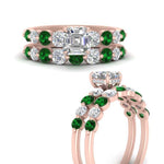 Load image into Gallery viewer, Graduated Common Prong Engagement Ring Set