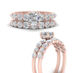 Load image into Gallery viewer, Graduated Common Prong Engagement Ring Set