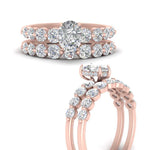 Load image into Gallery viewer, Graduated Common Prong Engagement Ring Set