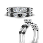 Load image into Gallery viewer, Graduated Common Prong Engagement Ring Set