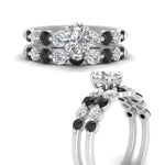 Load image into Gallery viewer, Graduated Common Prong Engagement Ring Set