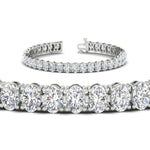 Load image into Gallery viewer, 18 Ct. Oval Shaped Basket Tennis Bracelet
