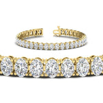 Load image into Gallery viewer, 18 Ct. Oval Shaped Basket Tennis Bracelet
