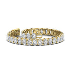 Load image into Gallery viewer, 18 Ct. Oval Shaped Basket Tennis Bracelet
