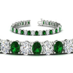 Load image into Gallery viewer, 18 Ct. Oval Shaped Basket Tennis Bracelet
