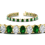 Load image into Gallery viewer, 18 Ct. Oval Shaped Basket Tennis Bracelet
