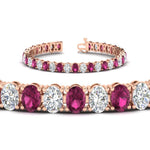 Load image into Gallery viewer, 18 Ct. Oval Shaped Basket Tennis Bracelet
