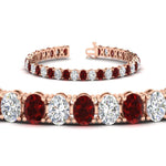 Load image into Gallery viewer, 18-ct-oval-shaped-basket-tennis-bracelet
