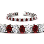 Load image into Gallery viewer, 18 Ct. Oval Shaped Basket Tennis Bracelet
