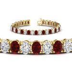 Load image into Gallery viewer, 18 Ct. Oval Shaped Basket Tennis Bracelet
