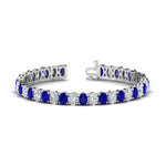 Load image into Gallery viewer, 18 Ct. Oval Shaped Basket Tennis Bracelet
