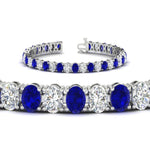 Load image into Gallery viewer, 18 Ct. Oval Shaped Basket Tennis Bracelet
