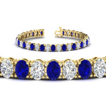 Load image into Gallery viewer, 18 Ct. Oval Shaped Basket Tennis Bracelet
