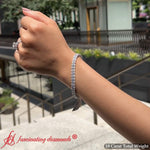 Load image into Gallery viewer, 18 Ct. Oval Shaped Basket Tennis Bracelet