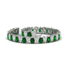 Load image into Gallery viewer, 18 Ct Pear Cut Basket Tennis Bracelet