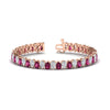 Load image into Gallery viewer, 18 Ct Pear Cut Basket Tennis Bracelet