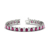 Load image into Gallery viewer, 18 Ct Pear Cut Basket Tennis Bracelet