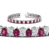Load image into Gallery viewer, 18 Ct Pear Cut Basket Tennis Bracelet