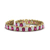 Load image into Gallery viewer, 18 Ct Pear Cut Basket Tennis Bracelet