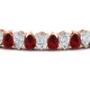 Load image into Gallery viewer, 18 Ct Pear Cut Basket Tennis Bracelet