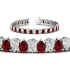 Load image into Gallery viewer, 18 Ct Pear Cut Basket Tennis Bracelet