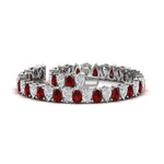 Load image into Gallery viewer, 18 Ct Pear Cut Basket Tennis Bracelet
