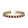 Load image into Gallery viewer, 18 Ct Pear Cut Basket Tennis Bracelet