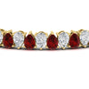 Load image into Gallery viewer, 18 Ct Pear Cut Basket Tennis Bracelet