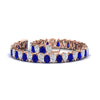 Load image into Gallery viewer, 18 Ct Pear Cut Basket Tennis Bracelet