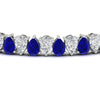 Load image into Gallery viewer, 18 Ct Pear Cut Basket Tennis Bracelet