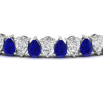Load image into Gallery viewer, 18 Ct Pear Cut Basket Tennis Bracelet
