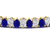 Load image into Gallery viewer, 18 Ct Pear Cut Basket Tennis Bracelet