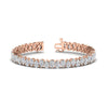 Load image into Gallery viewer, 18 Ct Pear Cut Basket Tennis Bracelet