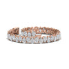 Load image into Gallery viewer, 18 Ct Pear Cut Basket Tennis Bracelet