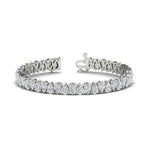 Load image into Gallery viewer, 18 Ct Pear Cut Basket Tennis Bracelet
