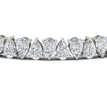 Load image into Gallery viewer, 18 Ct Pear Cut Basket Tennis Bracelet
