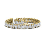 Load image into Gallery viewer, 18 Ct Pear Cut Basket Tennis Bracelet
