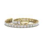 Load image into Gallery viewer, 18 Ct Princess Cut Basket Tennis Bracelet
