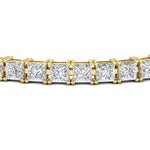 Load image into Gallery viewer, 18 Ct Princess Cut Basket Tennis Bracelet

