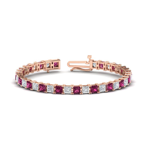 18-ct.-princess-cut-pink-sapphire-basket-tennis-bracelet-in-rose-gold-FDBRC10450PRGSADRPI-18.00CT-NL-RG_c84fae22-b00a-4b4c-a3f5-fbe430ede6ec