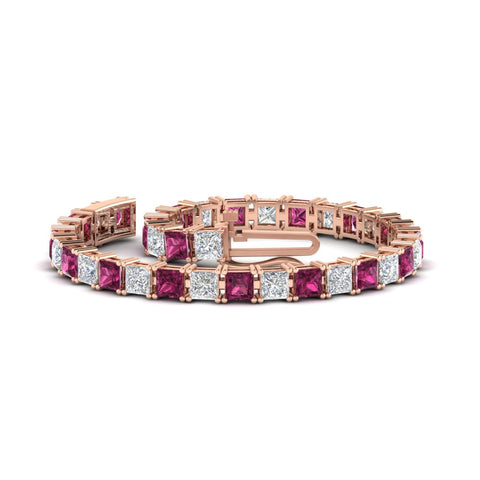 18-ct.-princess-cut-pink-sapphire-basket-tennis-bracelet-in-rose-gold-FDBRC10450PRGSADRPIANGLE4-18.00CT-NL-RG_4dea9c33-5873-4460-9c1a-909a10fc864f