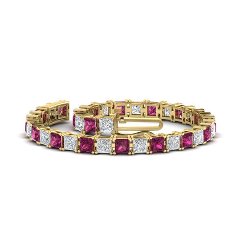 18-ct.-princess-cut-pink-sapphire-basket-tennis-bracelet-in-yellow-gold-FDBRC10450PRGSADRPIANGLE4-18.00CT-NL-YG_7ed3c3e0-f14c-49ea-ac11-b9af3c9f9023