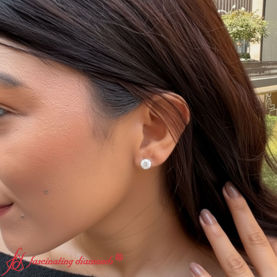 Round Stud Earring For Women