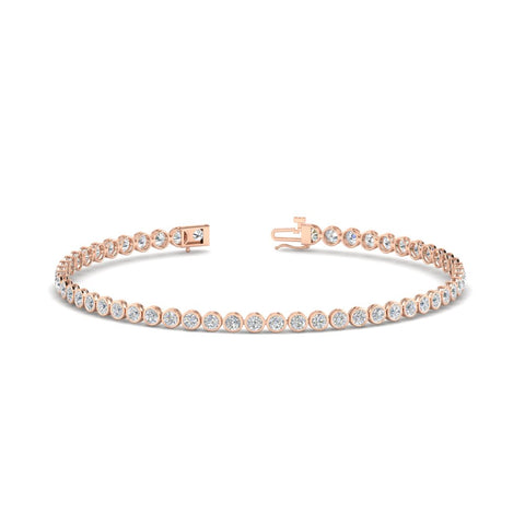 2.70 Ct. Diamond Bezel Set Tennis Bracelet